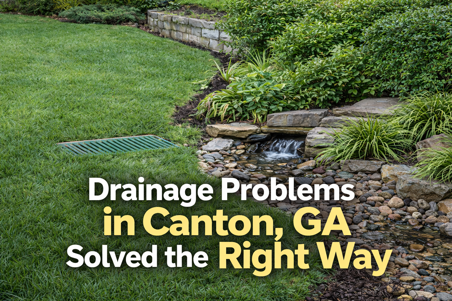 How Drainage Problems Can Be Fix With Landscaping