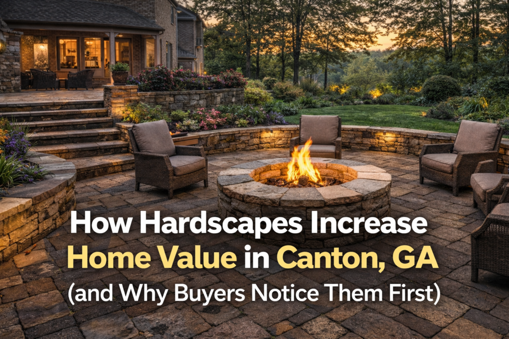 How Hardscapes can increase property values in Canton Ga