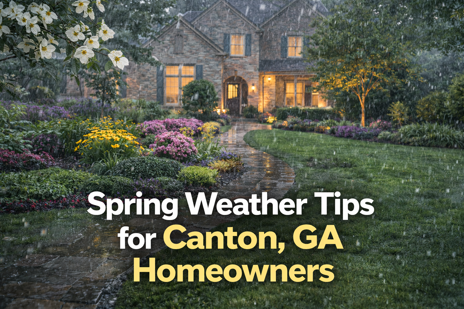 Spring Weather Landscape Tips Canton GA